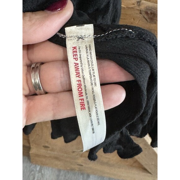 Free People Adella Black Lacey Mini Length Dress Women’s Size Small - Picture 7 of 8